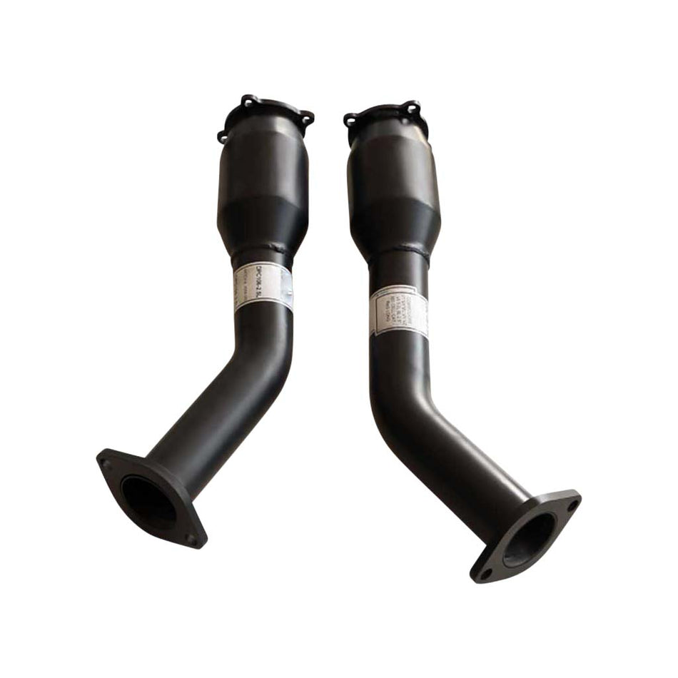 Commodore VT VX VU VY VZ V8 5.7L 6L 3" High Flow 100 CPSI Bolt On Cats - Pair exhaust components in black steel