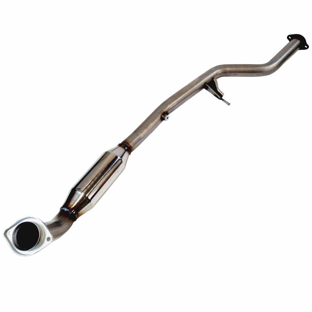 Ford Falcon BA BF 6Cyl Replacement Cat Converter - High Flow 100 Cell stainless steel exhaust pipe with flange and mounting bracket