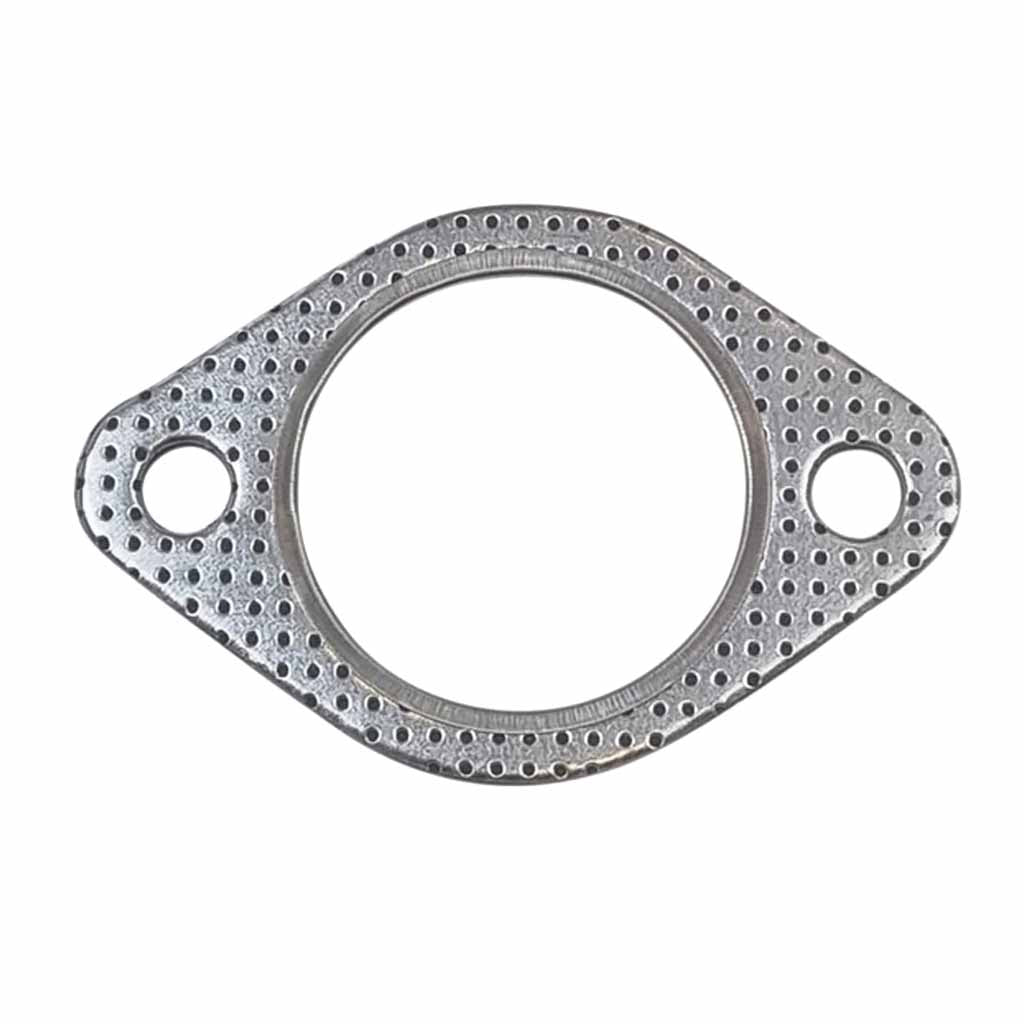 Ford Falcon BA BF 6Cyl Replacement Cat Converter - High Flow 100 Cell gasket made of perforated metal for exhaust sealing.