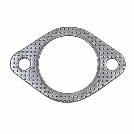Ford Falcon BA BF 6Cyl Replacement Cat Converter - High Flow 100 Cell gasket made of perforated metal for exhaust sealing.