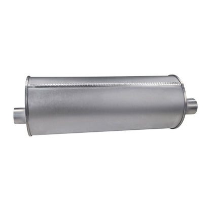 8" Round Offset/Offset Lefthand Rotation Configurations Universal Mufflers | Aluminised | Select Your Size Length and Internal Options