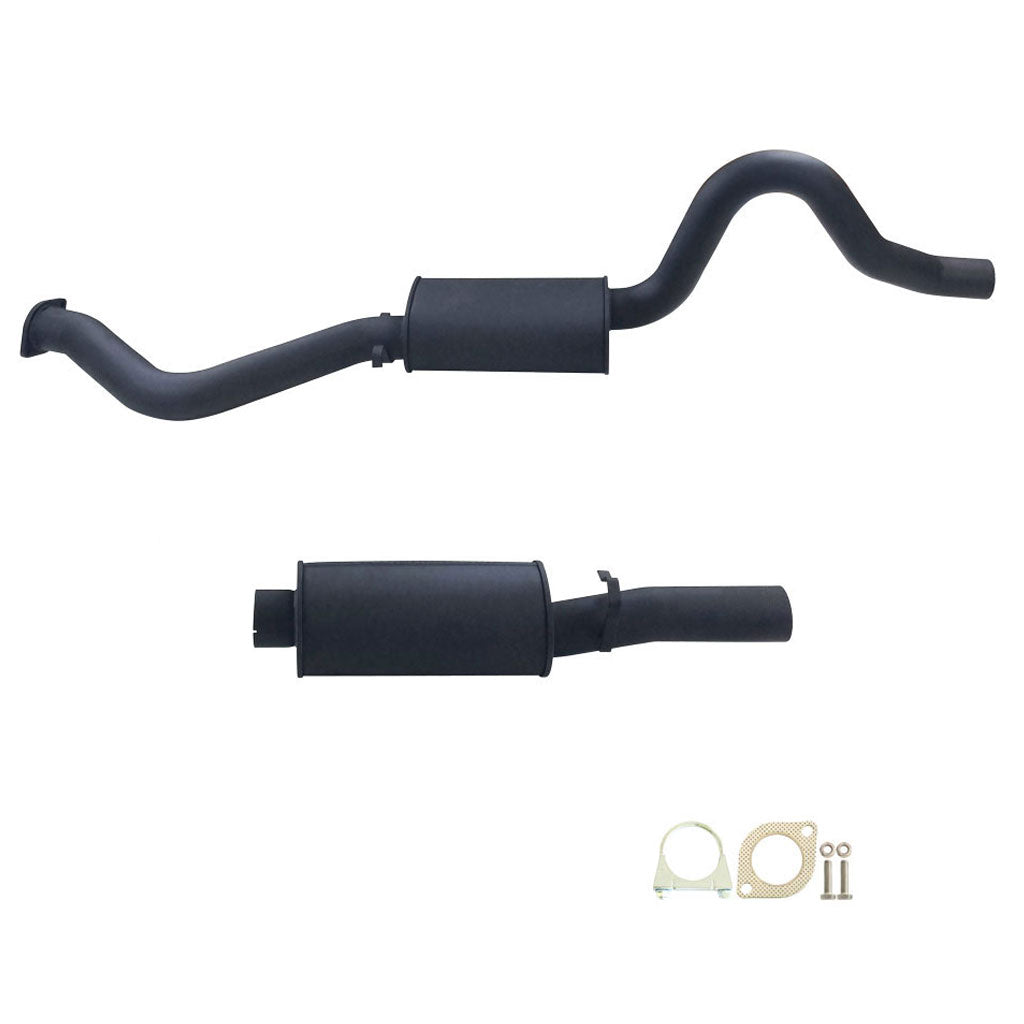 Holden Commodore VL Sedan Turbo Or V8 3" Catback Exhaust Front And Rear Mufflers with mounting hardware