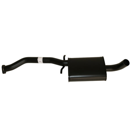 Commodore VL Sedan RB30 And V8 2.5" Catback Exhaust With Front And Rear Mufflers black steel tube with muffler assembly