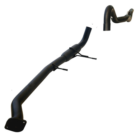 Commodore VN VP VR V6 V8 And VS (V8 Only) Sedan 2.5 Inch Catback Exhaust With Centre Hotdog and Rear Tailpipe in black steel