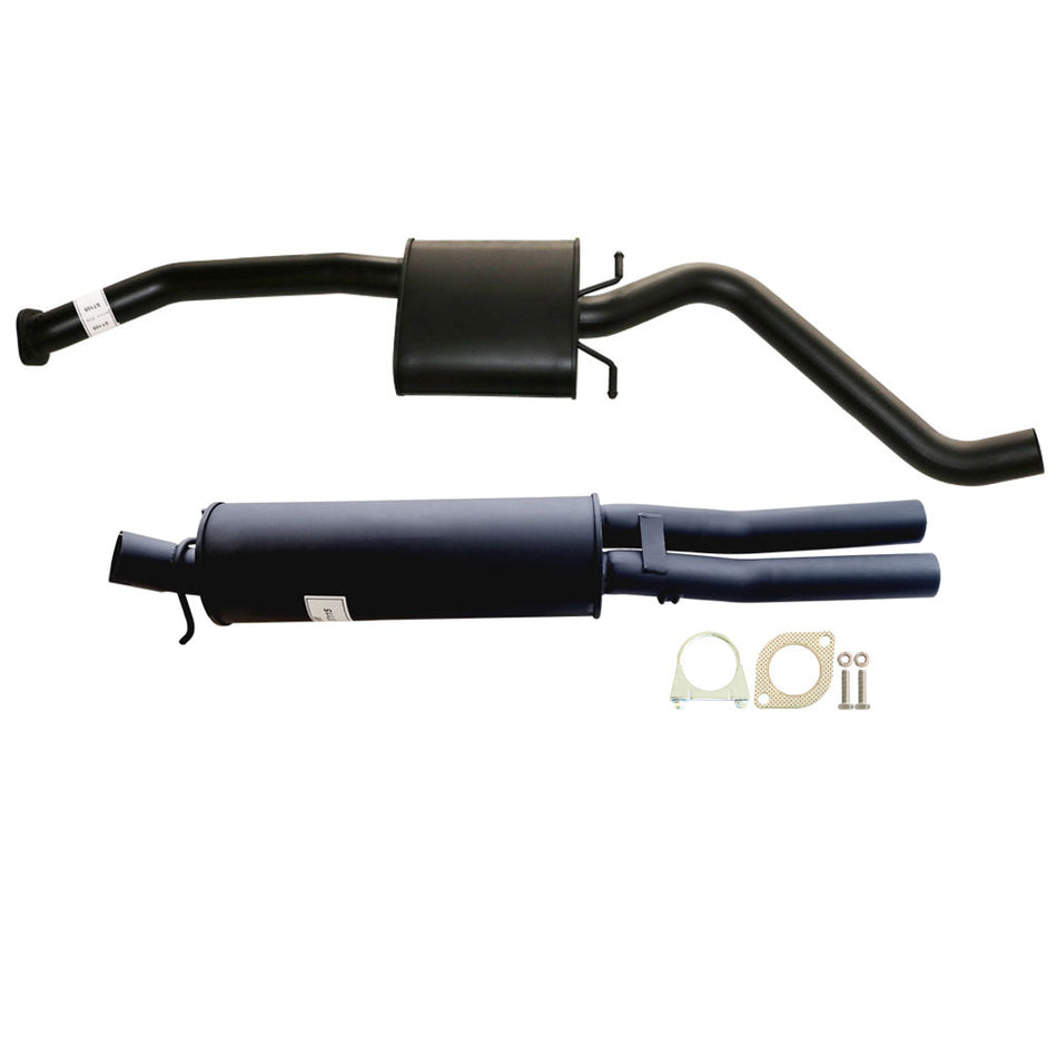 Commodore VP VR V6 V8 IRS (Vs V8) Sedan 2.5" Catback Muffler Dual Out exhaust system with pipes and mounting hardware