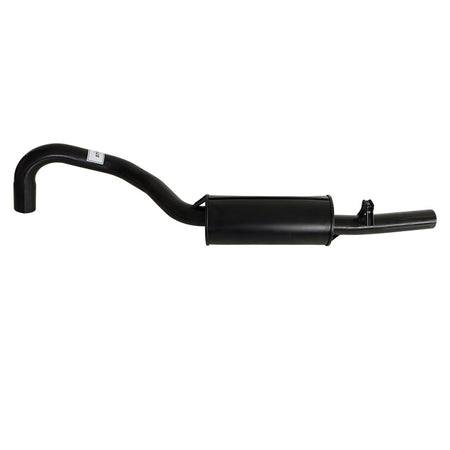 Commodore VN VP VR V8 V6 & VS V8 2.5" Wagon Ute Exhaust With Muffler in black steel with curved pipe design