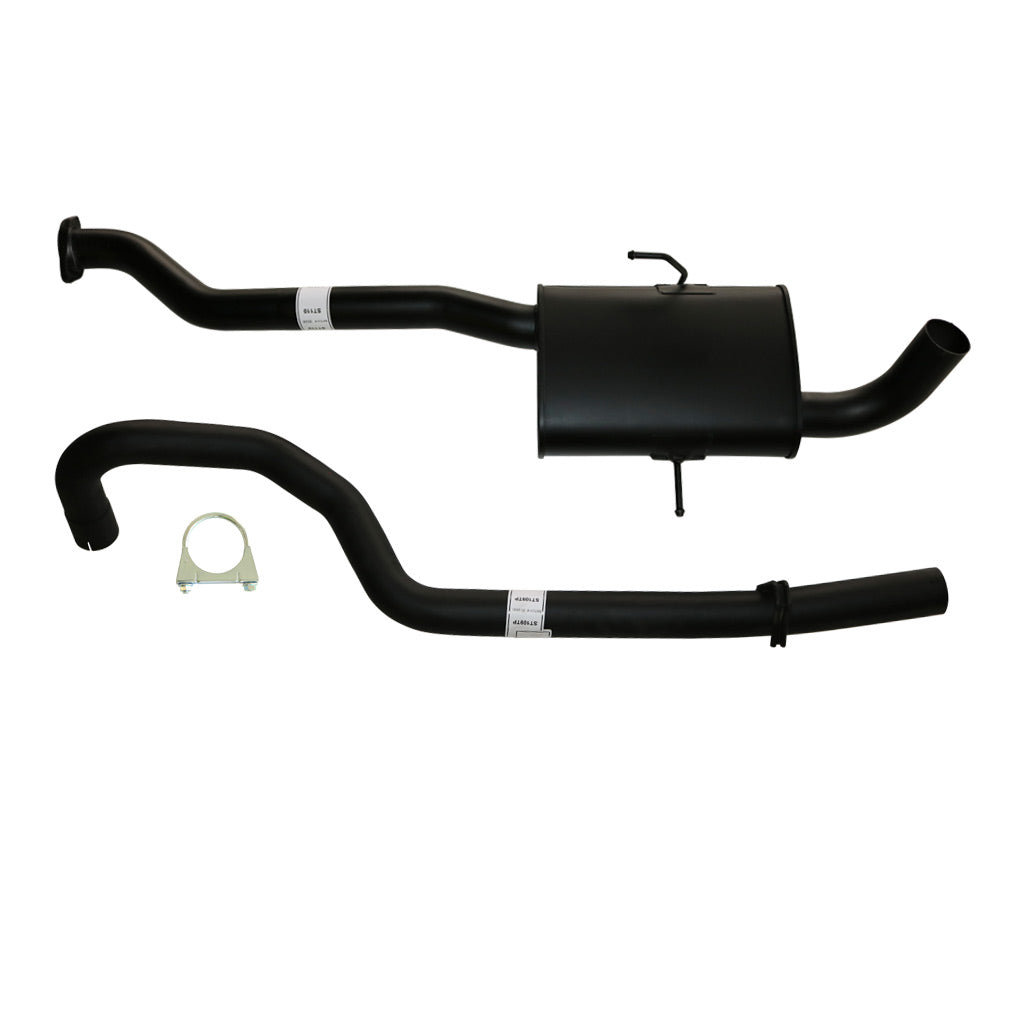 Holden Commodore VS Ute Ecotec 2.5" Catback Exhaust Front Mufflers And Tailpipe in black steel with mounting hardware