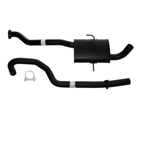 Holden Commodore VS Ute Ecotec 2.5" Catback Exhaust Front Mufflers And Tailpipe in black steel with mounting hardware