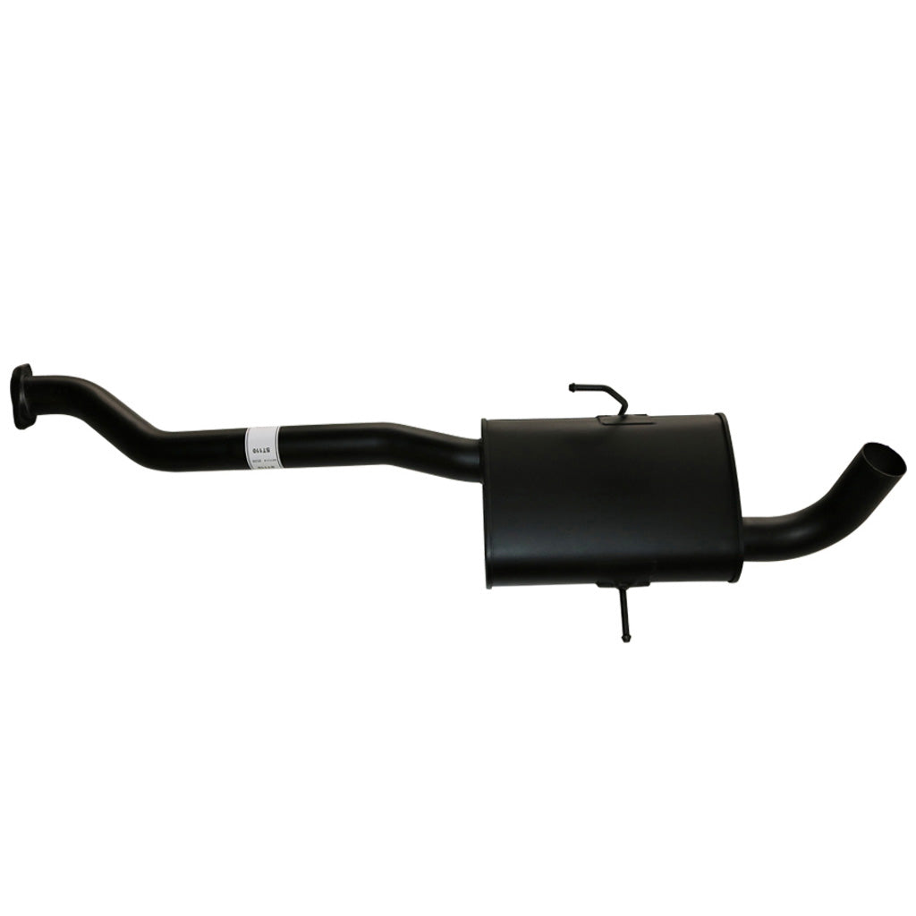 Holden Commodore VS Ute Ecotec 2.5" Catback Exhaust Front Mufflers And Tailpipe black steel with curved pipe and mounting brackets