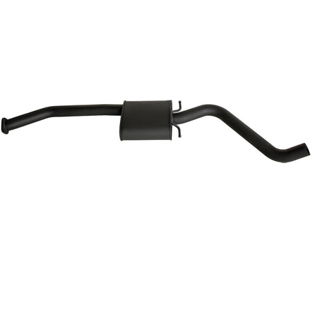 Holden Statesman VQ-VR V6 / VS V8 - 2.5 Inch Exhaust Cat Back With Rear Muffler in black steel with welded muffler chamber