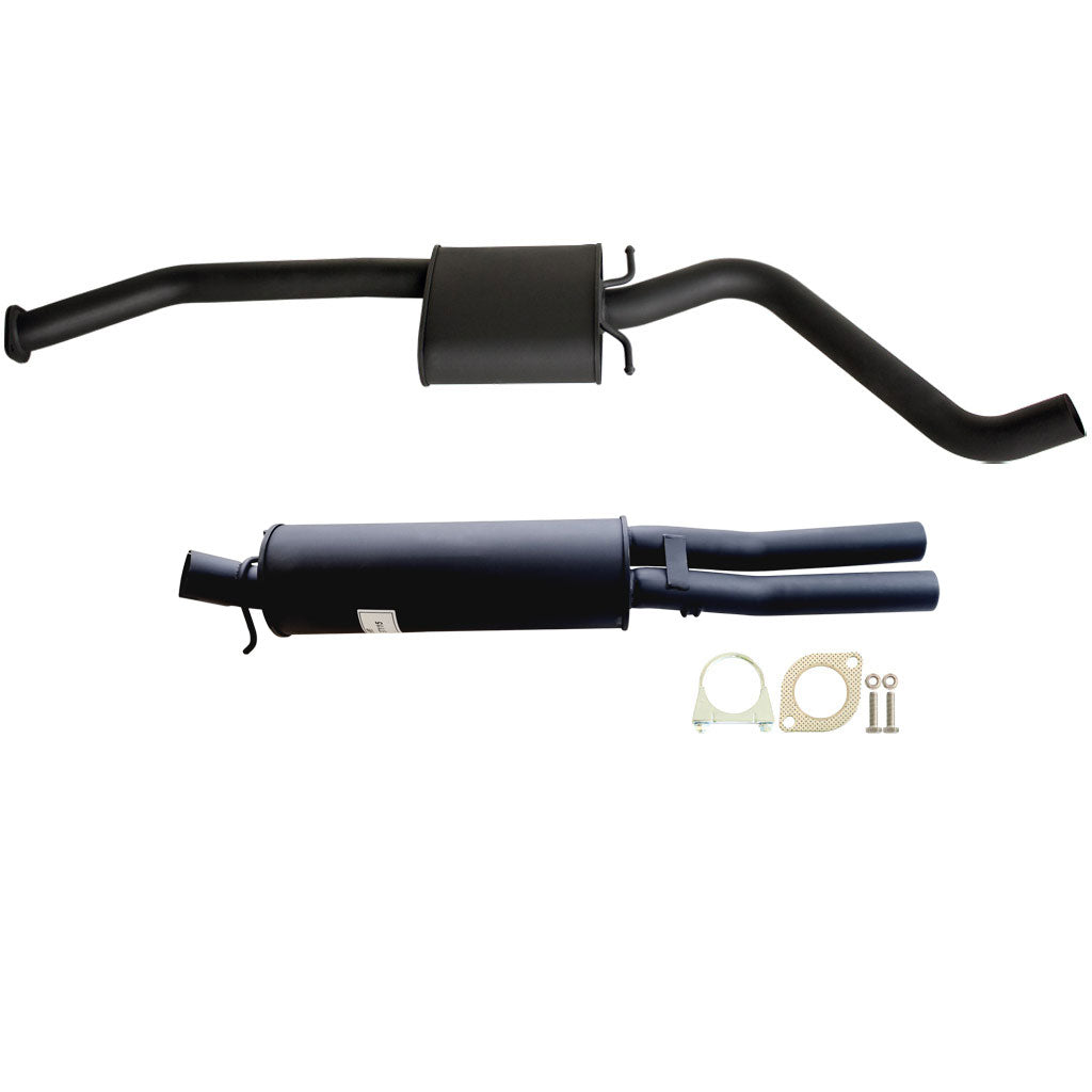 Holden Statesman VQ-VR 3.8L V6 / VS V8 - 2.5 Inch Exhaust Cat Back With Dual Outlet Rear Muffler with mounting hardware