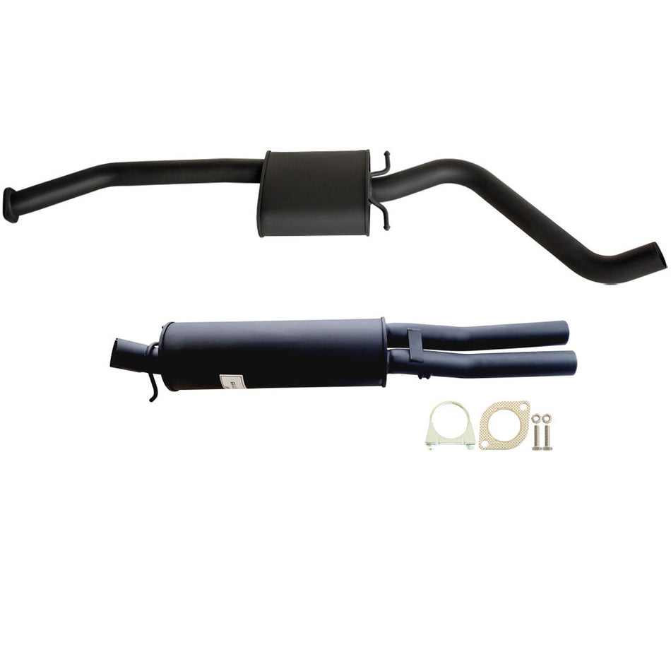 Holden Statesman VQ-VR 3.8L V6 / VS V8 - 2.5 Inch Exhaust Cat Back With Dual Outlet Rear Muffler with mounting hardware