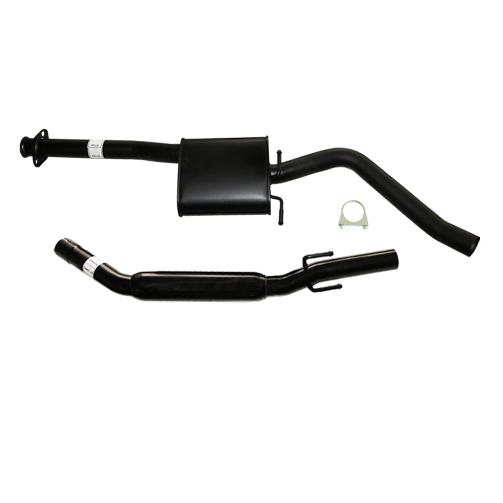 Holden Commodore VT VX & VY Series I V6 Sedan 2.5 inch Catback Exhaust With Hotdog Rear in black steel components
