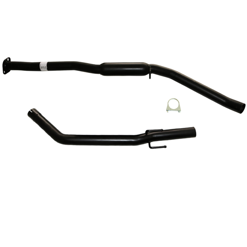 Holden Commodore VY SERIES II V6 Sedan 2.5" Catback Exhaust Hotdog And Tailpipe black steel tubes with mounting bracket