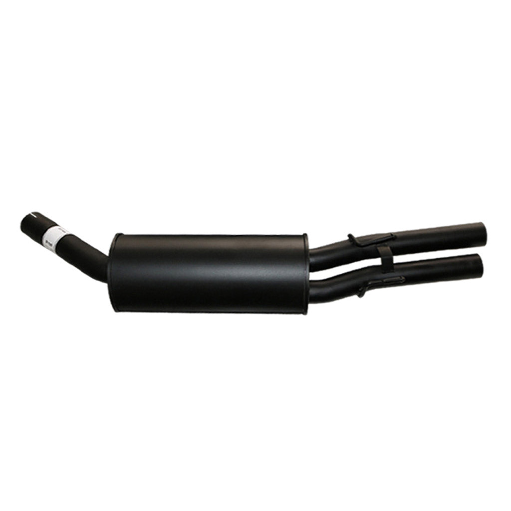 Commodore VY SERIES II V6 Ute Wag 2.5" Catback Exhaust Hotdog & Muffler Dual Out in black steel finish