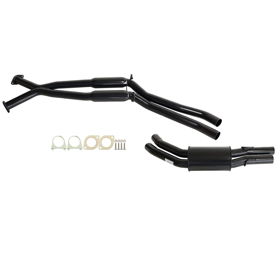 Commodore VT-VZ V8 & VZ V6 Sedan Twin 2.5" Exhaust Hotdog And Muffler with mounting gaskets and hardware kit
