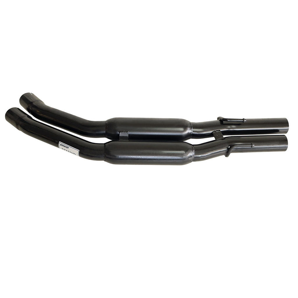 Holden Commodore VT VX VY VZ V8 & VZ V6 Sedan Twin 2.5" Exhaust -With Hotdog F/R in black-coated steel