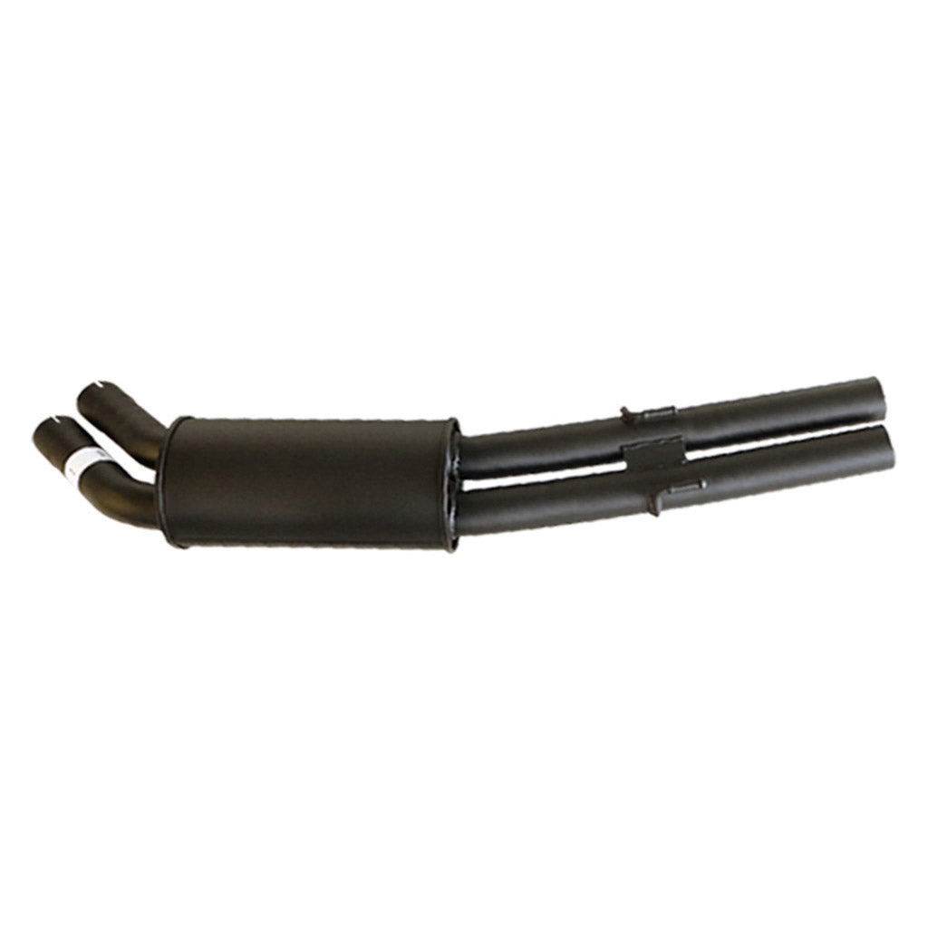 Holden Statesman WH WK WL V8 5.7L 6L Twin 2.5" Catback Exhaust - With Mufflers, black steel construction