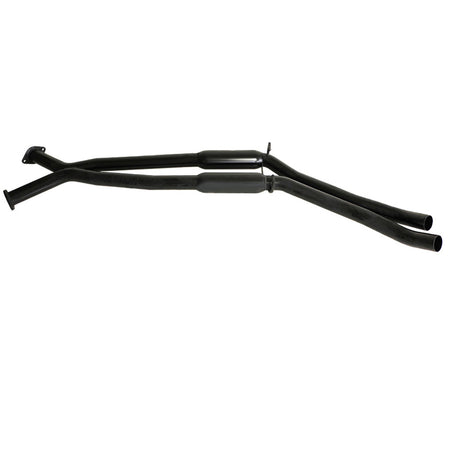 Holden Statesman WH WK WL V8 5.7L 6L Twin 2.5" Catback Exhaust - Hotdog/Muffler, black steel tubing