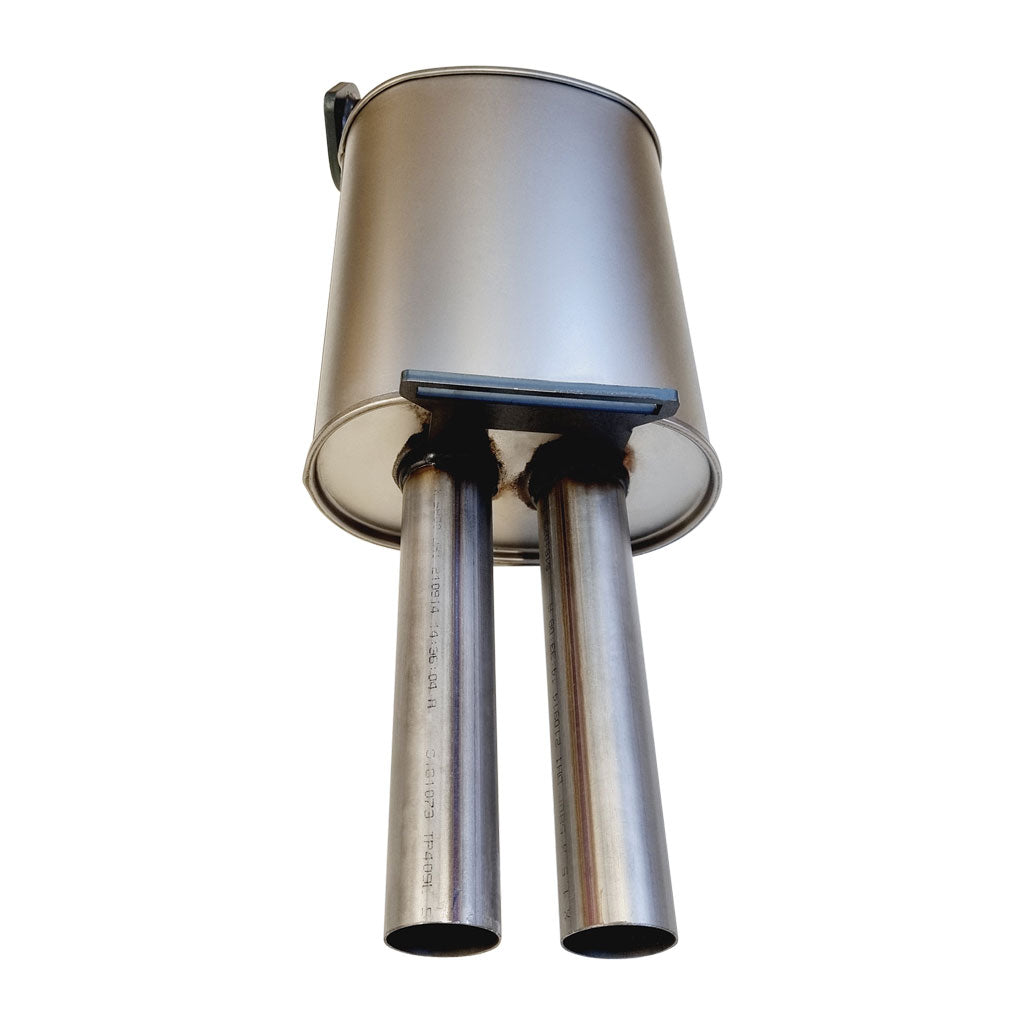 XPS Commodore VE VF Sedan Wagon Twin 2.5 Inch Stainless Cat Back Exhaust Angle Cut Tips with dual polished exhaust pipes