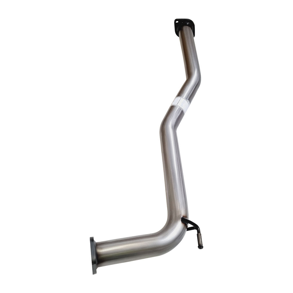 XPS Commodore VE VF Sedan Wagon Twin 2.5 Inch Stainless Cat Back Exhaust Angle Cut Tips stainless steel pipe with mounting flange and oxygen sensor bung.