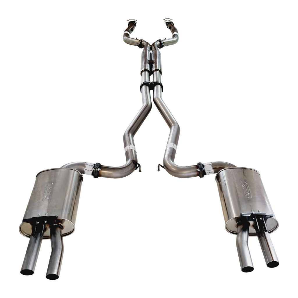 XPS Commodore VF Sedan Wagon HSV V8 (Non-LSA) Twin 3 Inch Stainless Steel Cat Back Exhaust with dual mufflers and mandrel bends