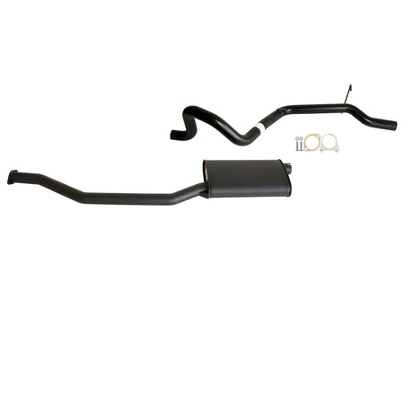 Falcon EA EB ED EL EF AU 6Cyl 4L Sedan & XR6 2.5 Inch Catback Exhaust Rear Tailpipe with muffler and fittings in black steel