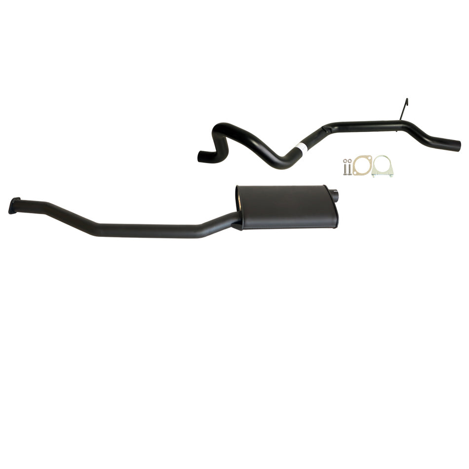 Falcon EA EB ED EL EF AU 6Cyl 4L Sedan & XR6 2.5 Inch Catback Exhaust Rear Tailpipe with muffler and fittings in black steel