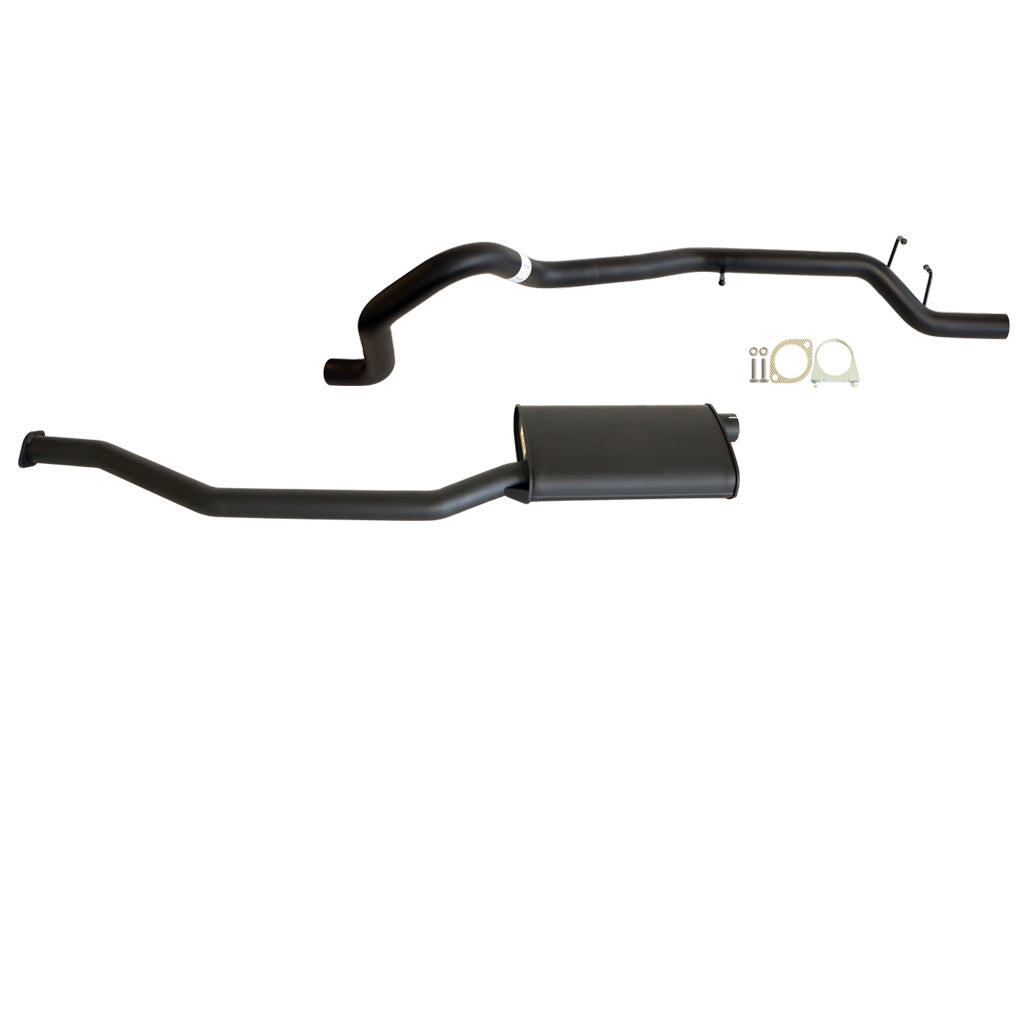 Falcon EA EB EL EF AU 6Cyl 4L Wagon 2.5 Inch Catback Exhaust - Rear Tailpipe with muffler and gasket kit visible