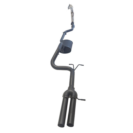 Ford Falcon FG XR6 Sedan 2.5 Inch Exhaust With XPS Extractor Dual Rear T/Pipe And Hiflow Cat in black steel construction