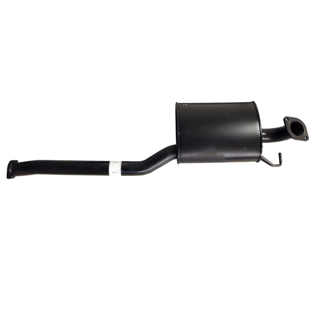 Ford Falcon FG XR6 Sedan 2.5 Inch Catback Performance Exhaust With Twin Outlet in black steel muffler and pipe design