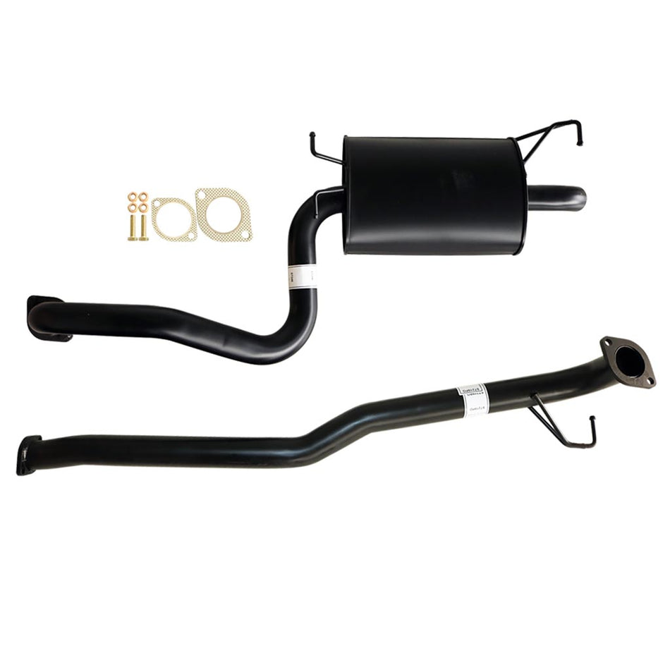 Falcon FG 6Cyl XT Sedan 2.5 Catback Sports Exhaust W/ Pipe Centre & Rear Muffler in black steel with gasket and mounting hardware