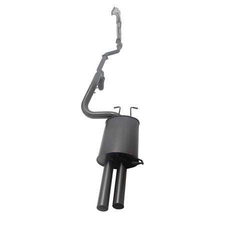 Ford Falcon FG XR6 Sedan 2.5 Inch Exhaust With XPS Extractor, Front Pipe, Dual Rear Muffler And Hiflow Cat in black steel