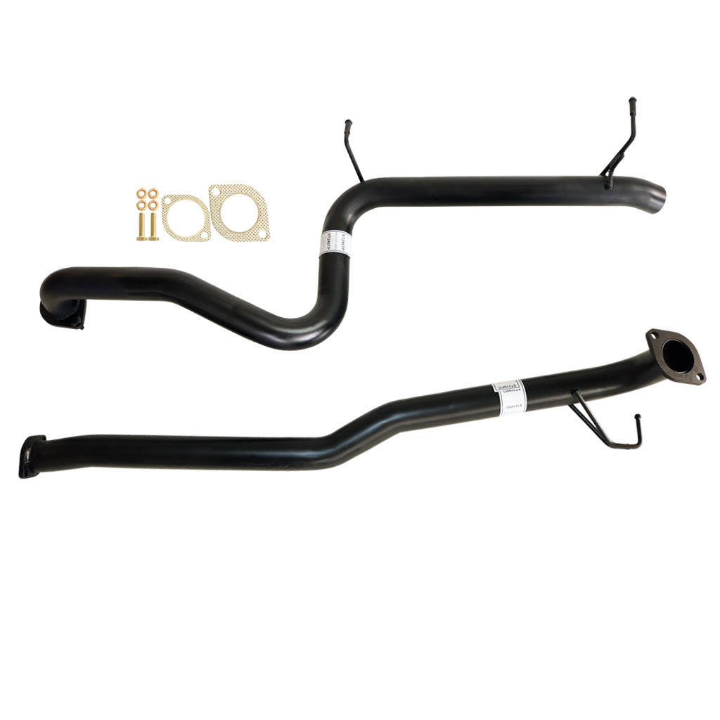 Ford Falcon FG Sedan G6E XR6 2 1/2" Catback Kit Inc Pipe Only Front & Tailpipe black steel exhaust pipes and gaskets