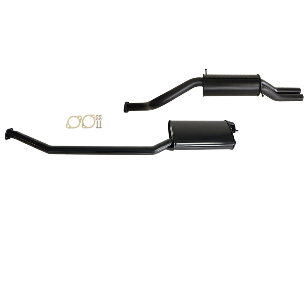 Ford Falcon AU 6Cyl Ute 2.5 Inch Catback SYS W/Rear Muffler With Dual Exit black stainless steel exhaust system components and gasket kit
