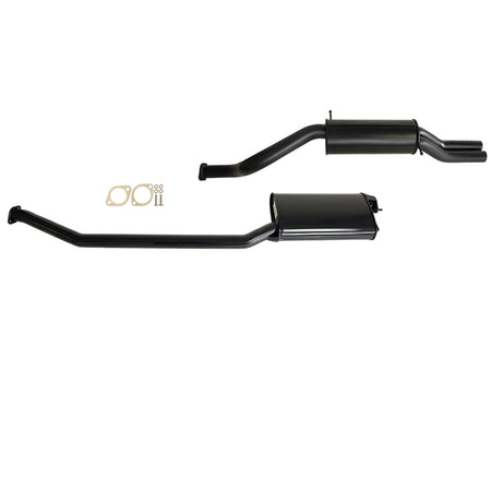 Ford Falcon AU 6Cyl Ute 2.5 Inch Catback SYS W/Rear Muffler With Dual Exit black stainless steel exhaust system components and gasket kit