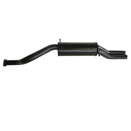 Ford Falcon AU 6Cyl Ute 2.5 Inch Catback SYS W/Rear Muffler With Dual Exit in black coated steel exhaust system