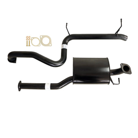 Ford Falcon BA BF XT Sedan 2.5 Inch Catback Exhaust (Non XR6) Tailpipe Rear black steel muffler and pipes with fittings