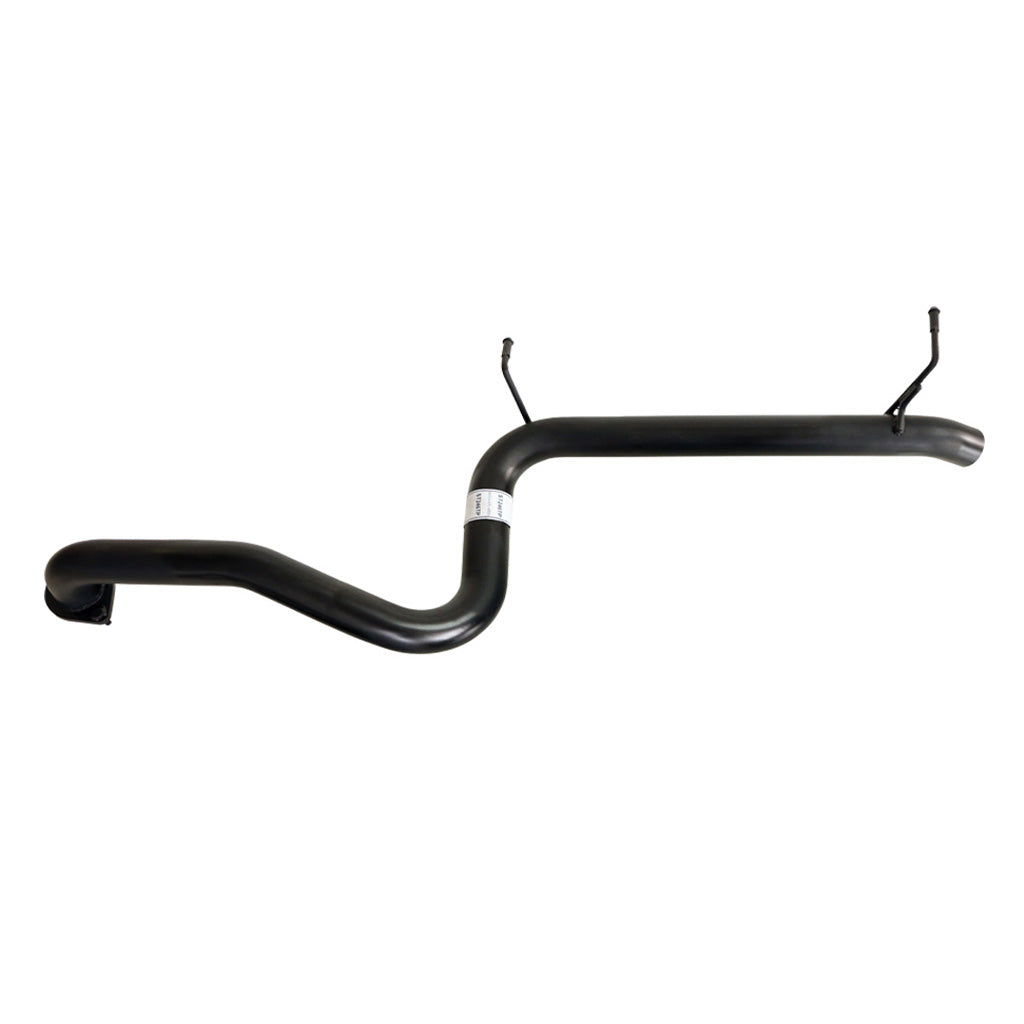 Ford Falcon BA BF XT Sedan 2.5 Inch Catback Exhaust (Non XR6) Tailpipe Rear in black metal tubing with mounting brackets