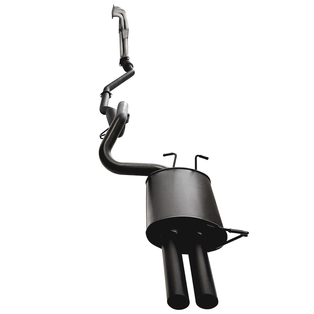 Ford Falcon BA BF XR6 Sedan XPS Extractors And Catback Exhaust 2.5 Inch Front Hotdog and Rear Muffler in black steel