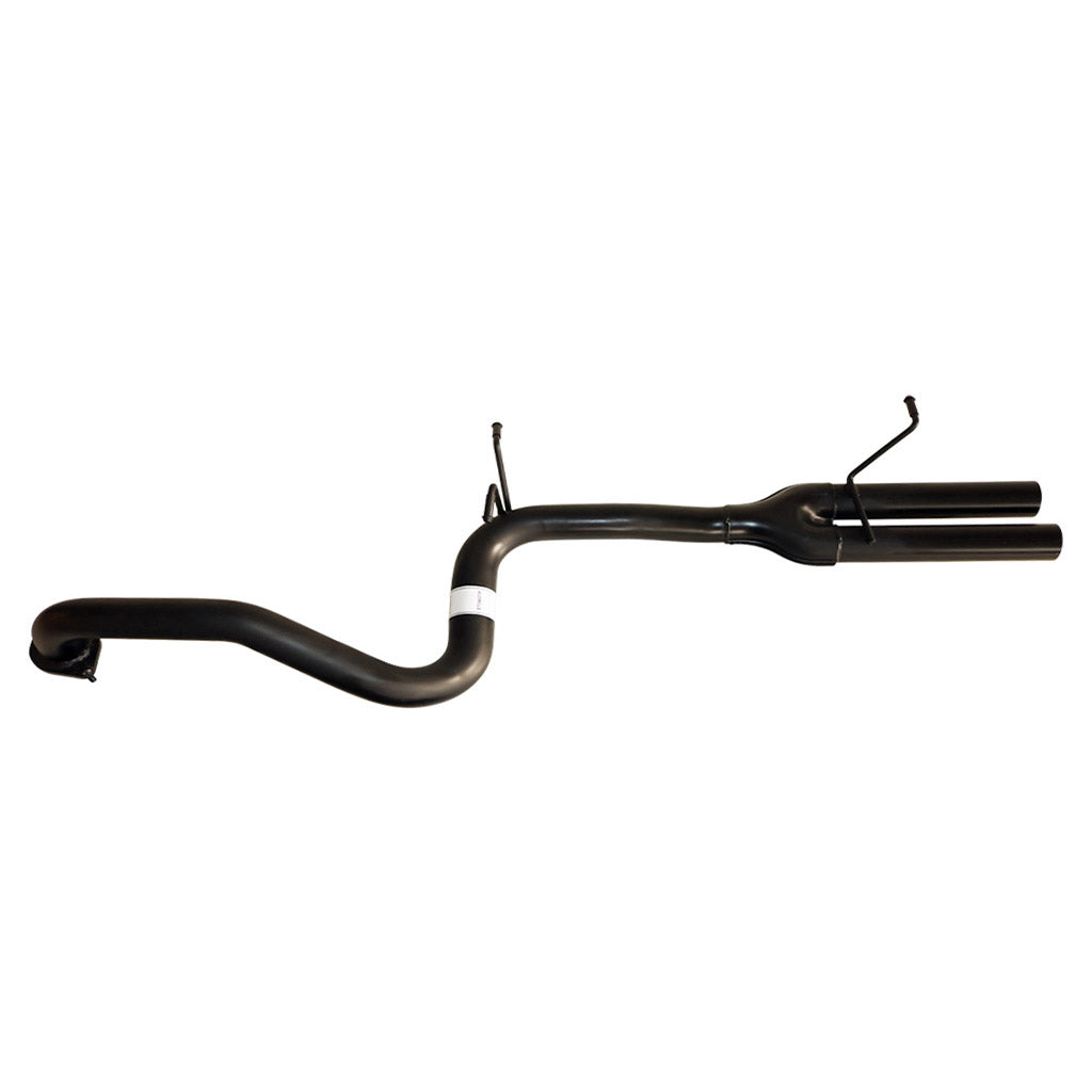 Ford Falcon BA BF Sedan XR6 2.5 Inch Catback Exhaust W/ Hotdog Tailpipe And Tips in black mandrel bent steel design