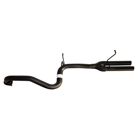 Ford Falcon BA BF Sedan XR6 2.5 Inch Catback Exhaust W/ Hotdog Tailpipe And Tips in black mandrel bent steel design