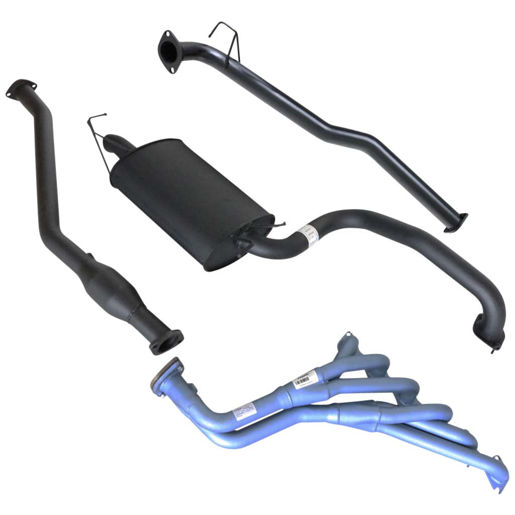 Falcon BA BF XT Sedan 2.5 Inch Exhaust Rear Muffler PACEMAKER Header Hiflow Cat system with tubular headers and muffler in steel