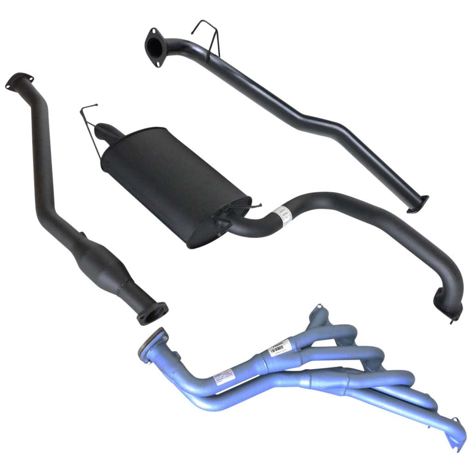 Falcon BA BF XT Sedan 2.5 Inch Exhaust Rear Muffler PACEMAKER Header Hiflow Cat system with tubular headers and muffler in steel