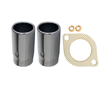 Ford Falcon BA BF 6Cyl XR6 2.5 Inch Rear Exhaust Muffler S/Steel Tips with gasket and nuts kit
