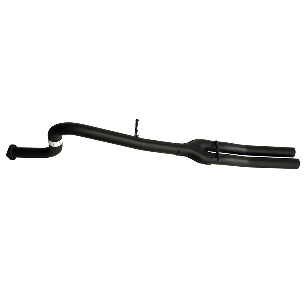 Ford Falcon BA BF 6Cyl XR6 Tub Ute 2.5 Inch Catback Exhaust Tailpipe Rear in black coated steel with twin outlet design