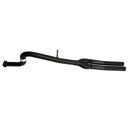 Ford Falcon BA BF 6Cyl XR6 Tub Ute 2.5 Inch Catback Exhaust Tailpipe Rear in black coated steel with twin outlet design