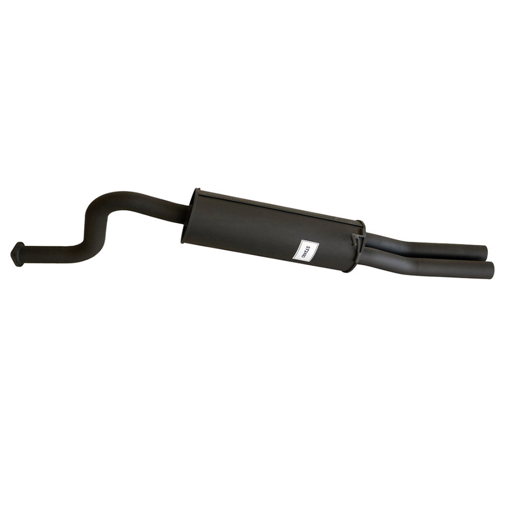 Ford Falcon BA BF XR6 And Tub 6Cyl Ute 2.5 Inch Catback System black coated exhaust with dual outlet pipes