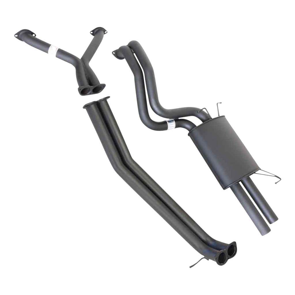 Falcon BA BF XR8 V8 Sedan Twin 2.5 Inch Catback Exhaust - No Centre Muffler with mandrel bent steel pipes and muffler