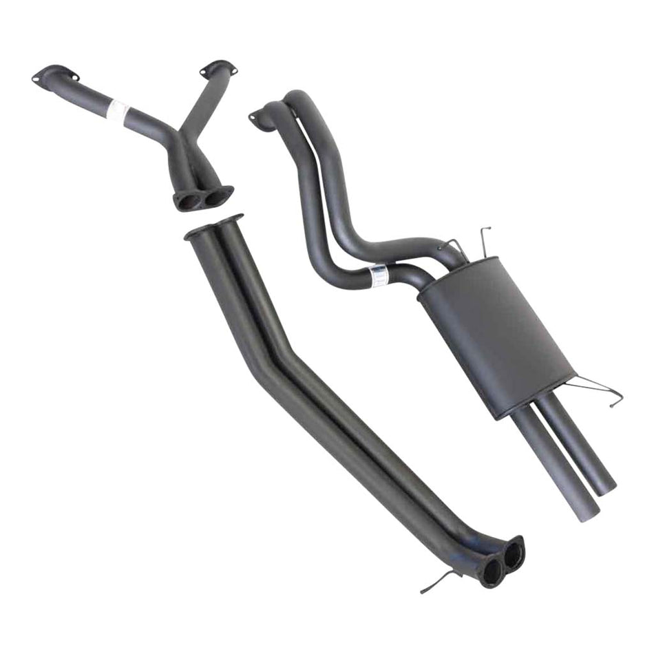 Falcon BA BF XR8 V8 Sedan Twin 2.5 Inch Catback Exhaust - No Centre Muffler with mandrel bent steel pipes and muffler
